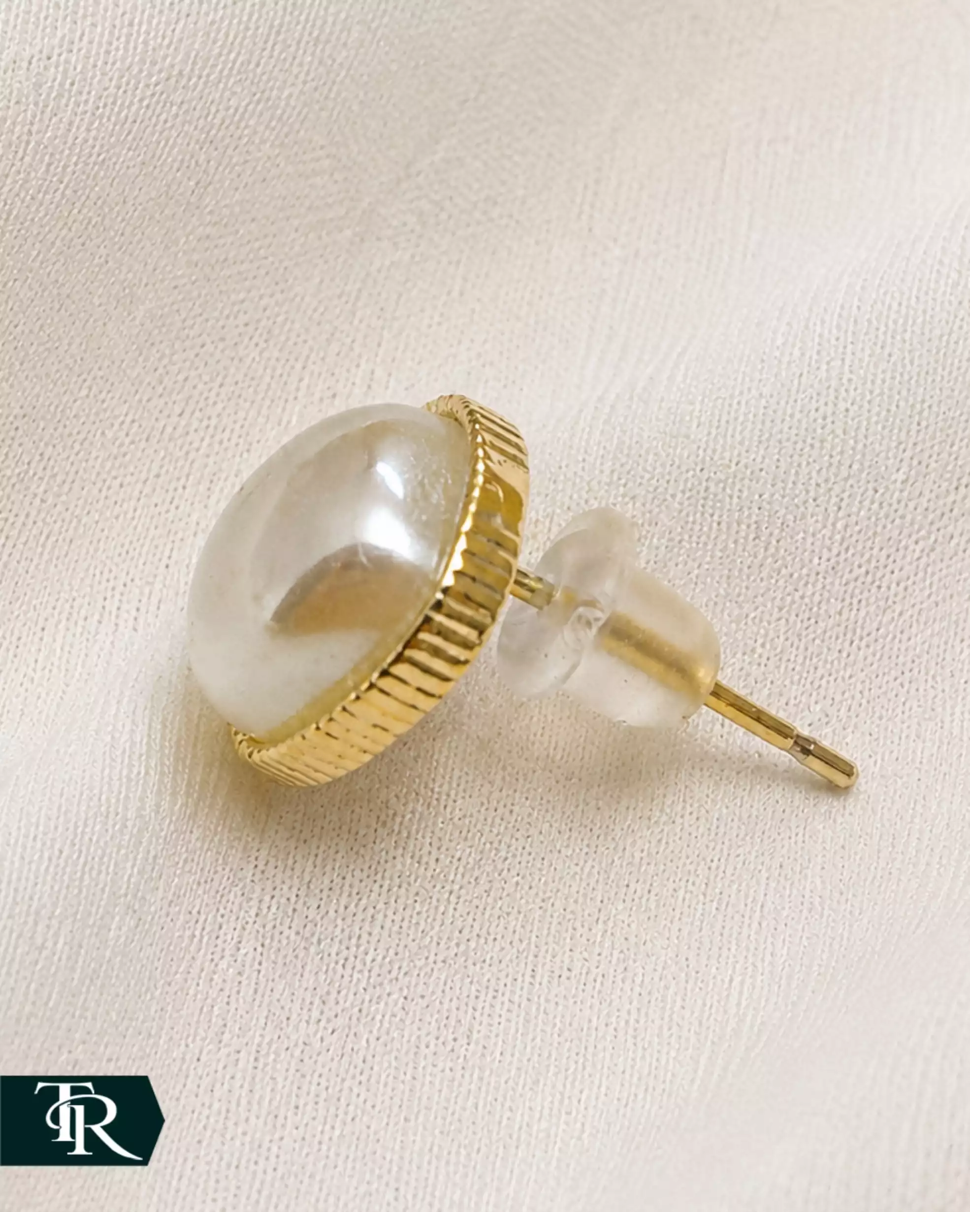 گوشواره میخی مروارید کد66