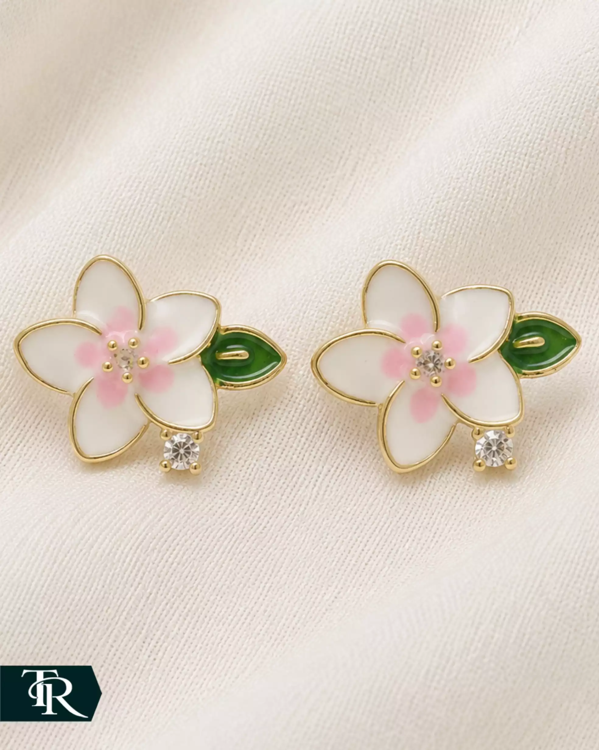 گوشواره میخی گل کد72