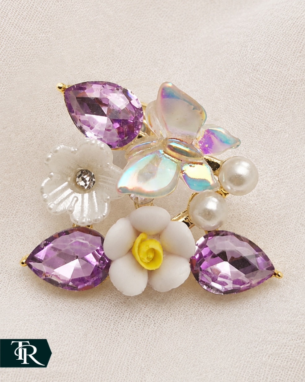 گوشواره میخی مرواریدرنگی کد95